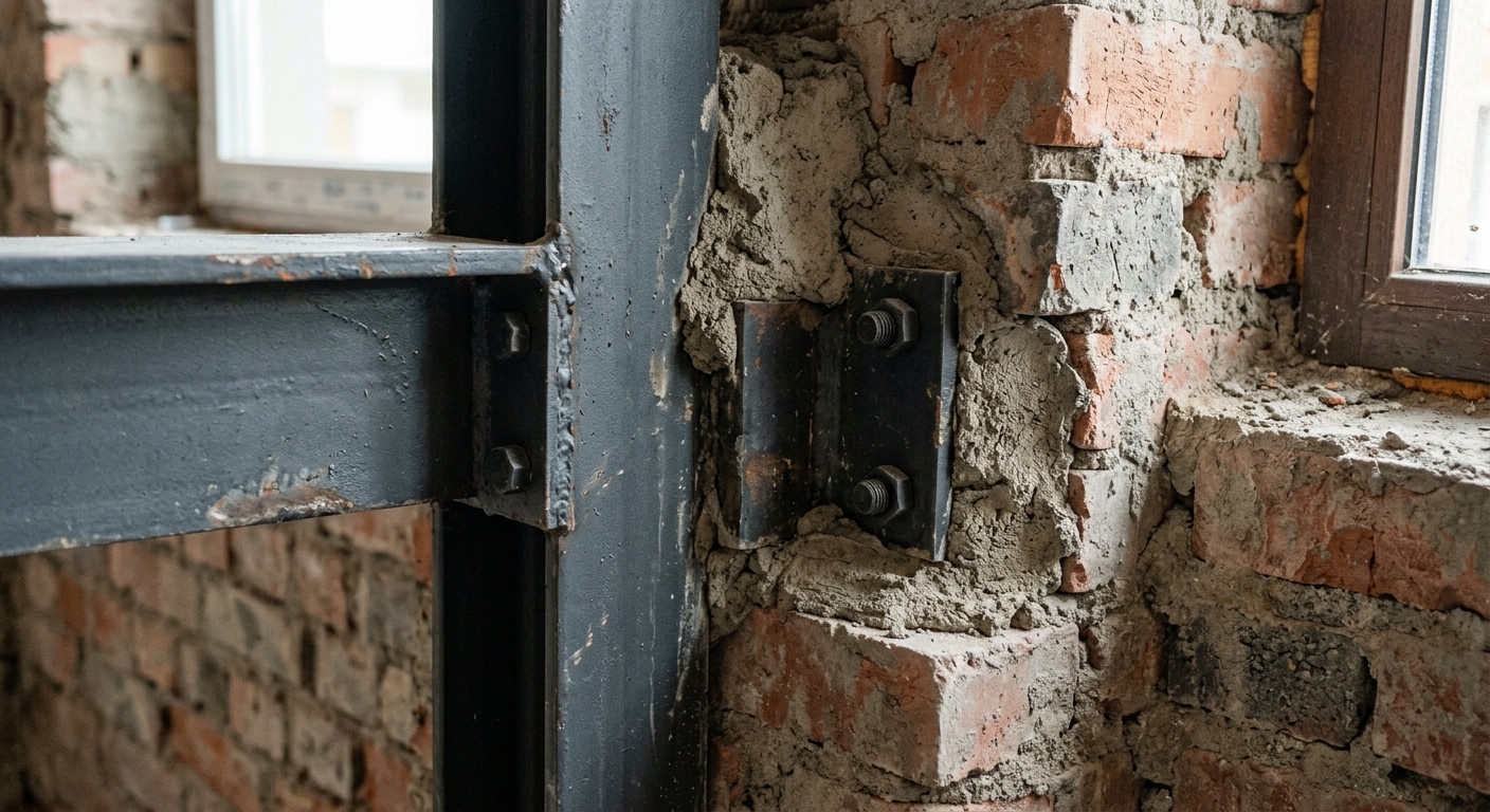 Bâti scellé de porte blindée